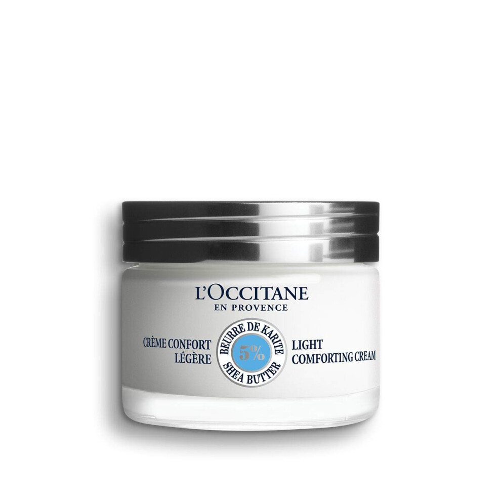 L'OCCITANE Shea Light Comforting Face Cream 50ml | Enriched with Shea Butter | Vegan & 98% Readily Biodegradable | Luxury & Clean Beauty Skin Care for
