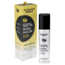 98% Snail Mucin Serum - Benjamin Button? | Hydrating, Anti-Aging, & Brightening with Hyaluronic Acid, Niacinamide, Green Tea, Aloe Vera | Ideal for