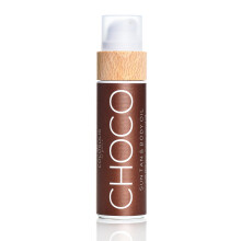 COCOSOLIS CHOCO accelerator - organic oil with vitamin E & chocolate scent for a quick, intensive tan - tanning enhancer for a deep tan - nourishing