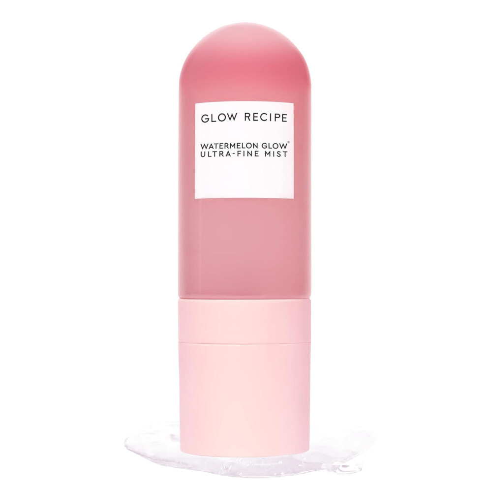 Glow Recipe Watermelon Glow Ultra-Fine Face Mist - Hyaluronic Acid Spray Moisturiser for Fresh, Glowing Skin - Hydrating Face Mist with Hibiscus AHA +