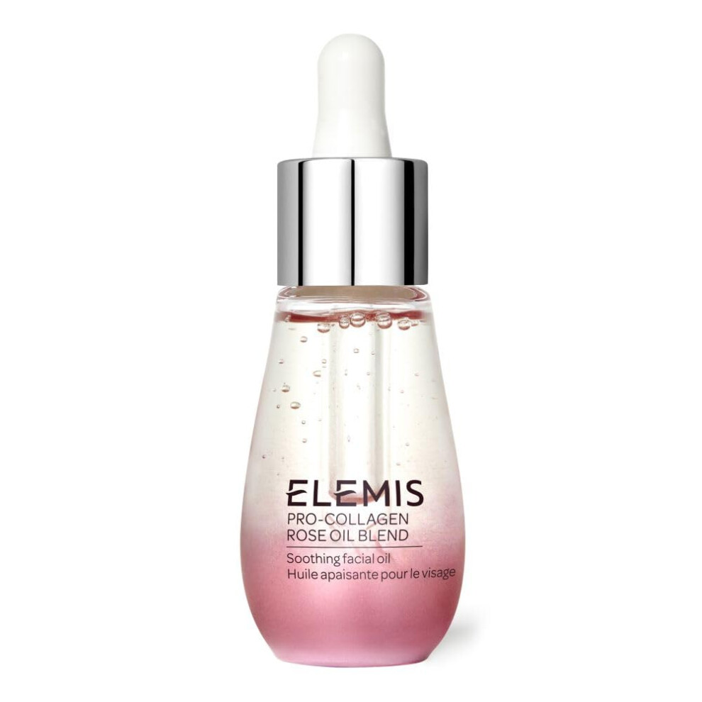 ELEMIS Pro-Collagen Rose Facial Oil Blend 15ml - Anti-Aging Hydrating Oil, Reduces Fine Lines & Wrinkles, Boosts Skin Radiance, Restores Firmness,