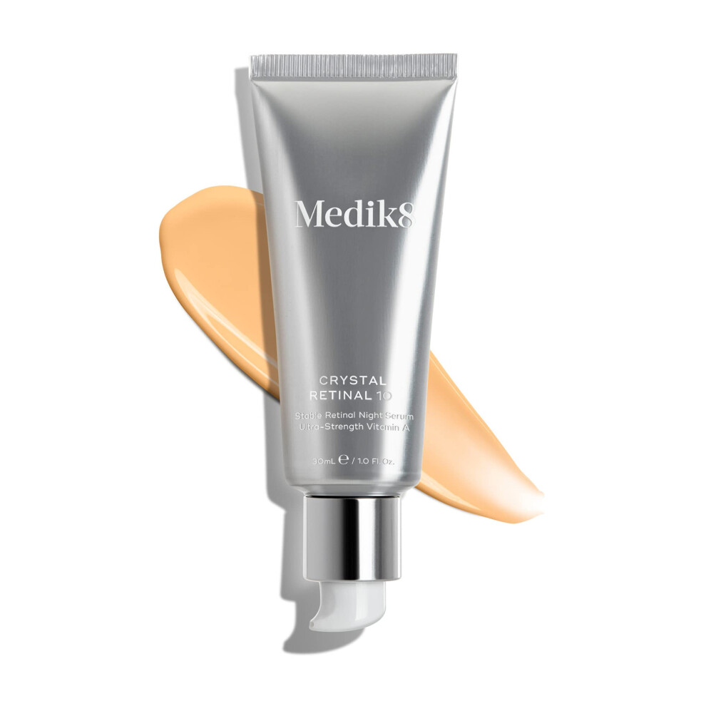 Medik8 Crystal Retinal 10 - Age-Defying Retinal Night Serum - Improves Wrinkles & Skin Firmness- 0.1% Retinal Strength - 11x Faster than Retinol - For