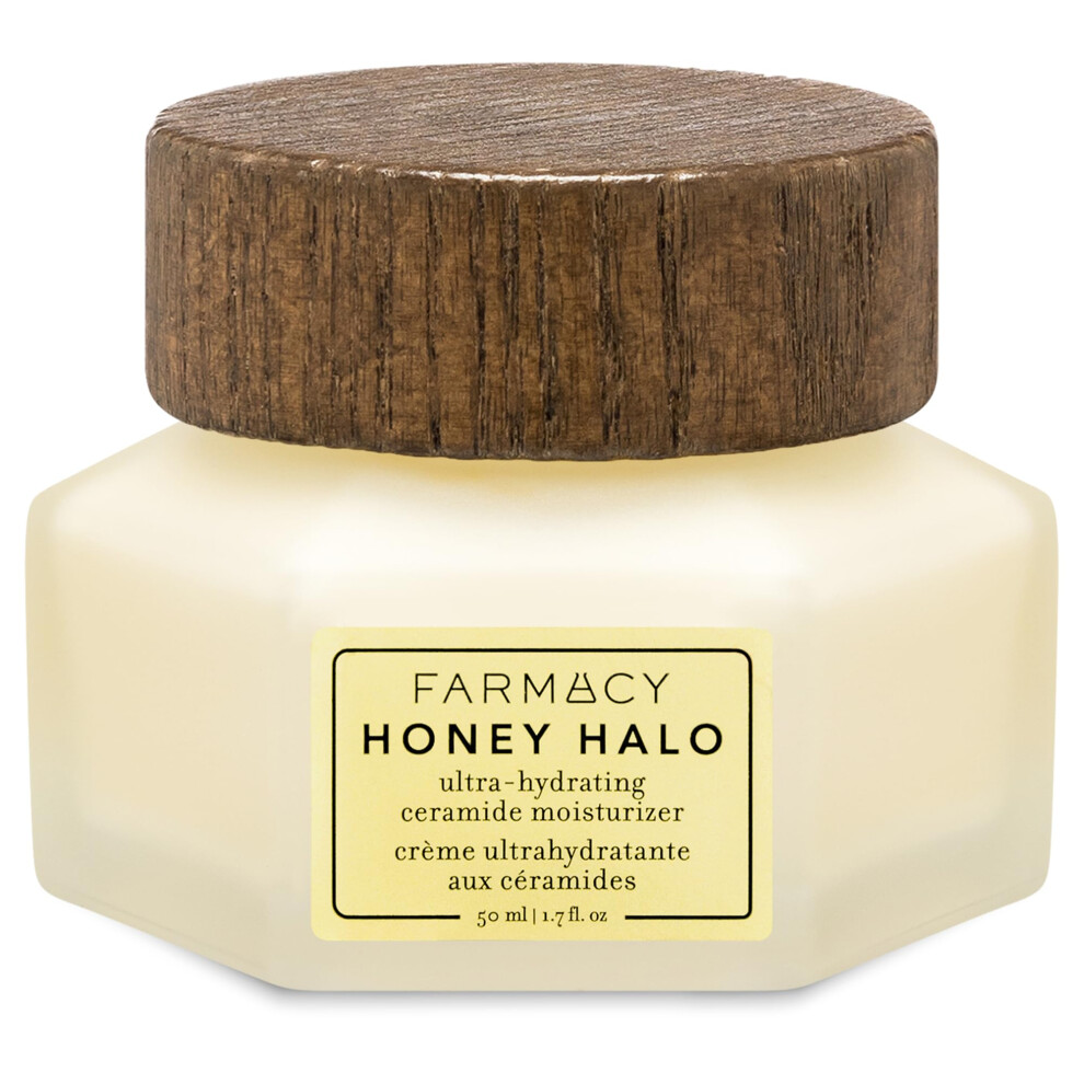 Farmacy Cream Honey Halo Ceramide Face Moisturizer - Hydrating Facial Lotion For Dry Skin (50Ml)