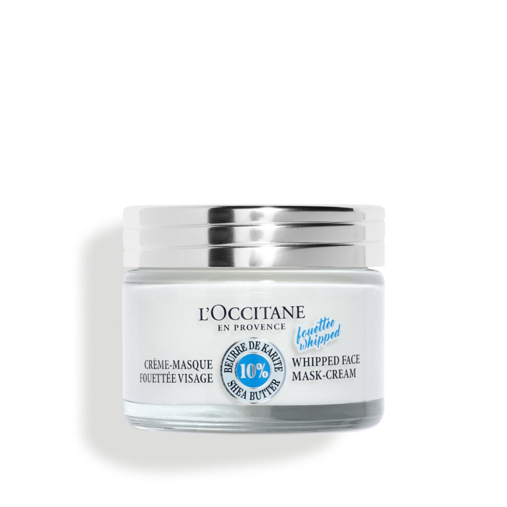 L'OCCITANE Moisturizing and Soothing Shea Butter Whipped Face Mask Cream | Enriched with Shea Butter | Vegan & 98% Readily Biodegradable | Premium &