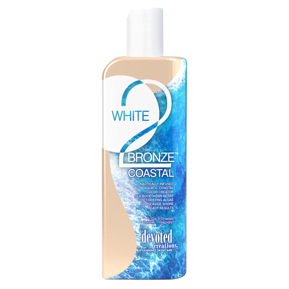 Devoted Creations White/Bronze/Blue 2 Coastal Hued Tan Enhancer, 251 Ml (Pack Of 1)