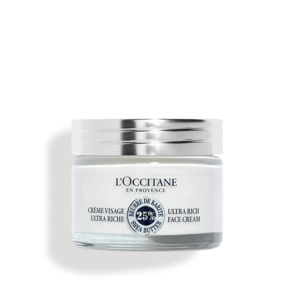 L'OCCITANE Shea Ultra Rich Comforting Face Cream 50ml, Enriched with 25% Shea Butter, Vegan & 97% Readily Biodegradable, Clean & Premium Beauty
