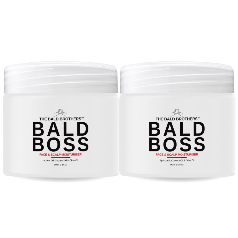 Photos - Cream / Lotion The Bald Brothers Bald Head Care with Apricot Seed Oil | Post Shave Cream | Hydrates & Protects, Vegan, No Grease |(2 Pack)