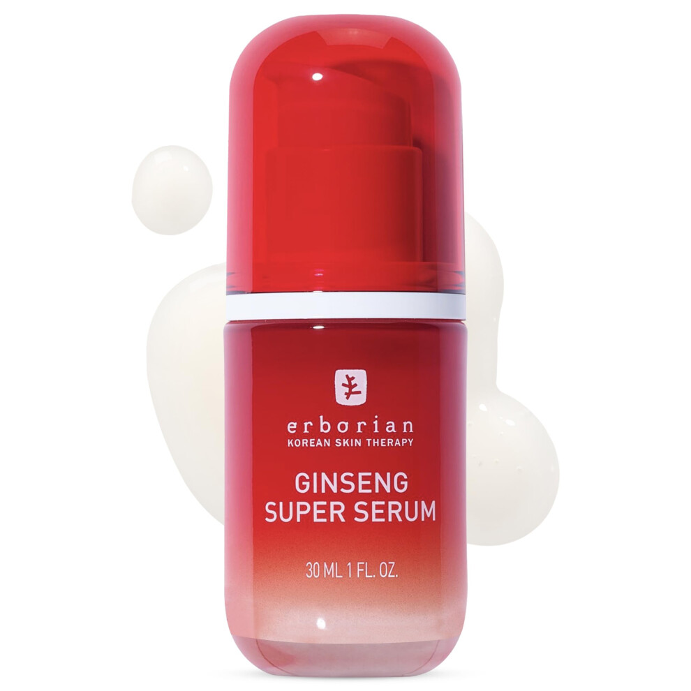 Erborian Red - Ginseng Super Serum - Replumps Wrinkles Face Care Ginseng Extract - Smoothes And Firms - 30 Ml, (8809255786255)