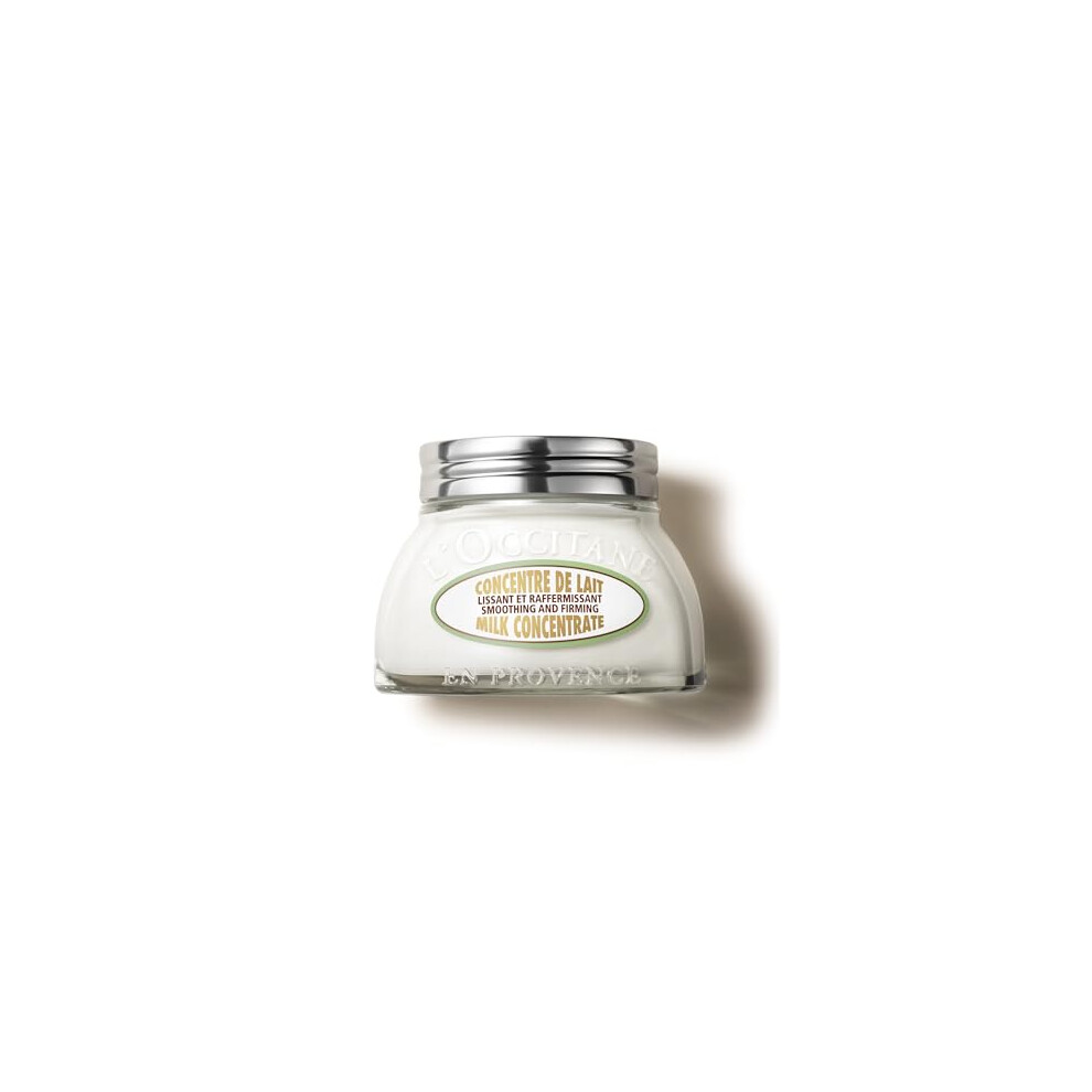 L'OCCITANE Almond Milk Concentrate 200ml, Vegan Body Cream with Almond Oil, 48H Deep Hydration & Nourishment, Luxury Clean Beauty Skincare for Soft,