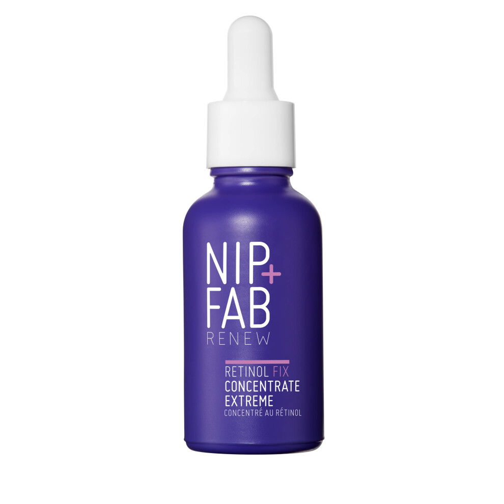 Nip+Fab Retinol Fix Concentrate Extreme 10% - Next-Generation Solution For Youthful Skin With Time-Release Complex, Bakuchiol, Peptides, And Hydration