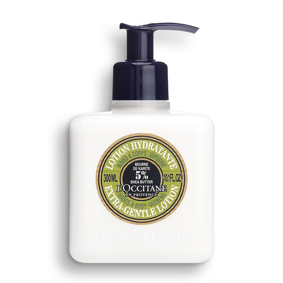 L'OCCITANE Shea Verbena Extra Gentle Hand and Body Lotion 300ml | Enriched with 5% Shea Butter | 96% Natural & 99% Readily Biodegradable | Luxury &