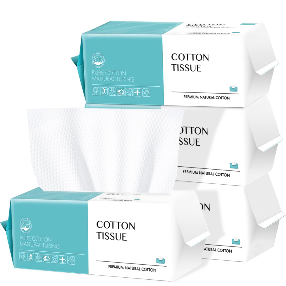 Cenyouful Disposable Face Towel 400 Count, Biodegradable Disposable Towels, Skin Care, Make Up Remover, Wipes And Facial Cleansing