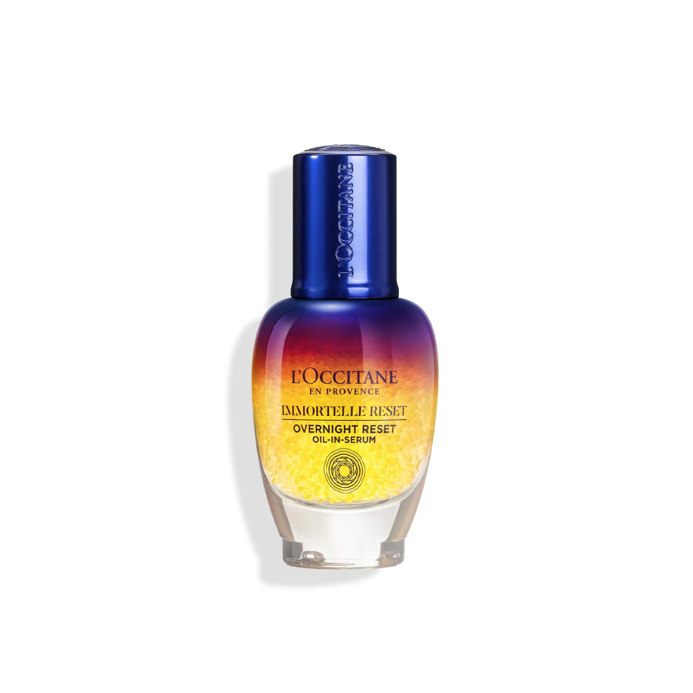 L'OCCITANE Immortelle Overnight Reset Serum 30ml | Vegan & 97% Natural-Origin Ingredients | Natural Alternative to Retinol | Premium & Clean Beauty