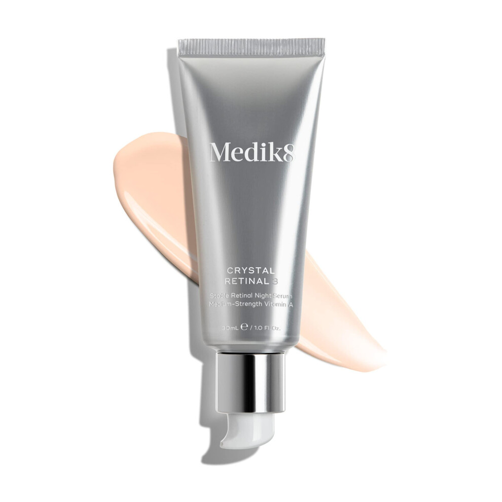 Medik8 Crystal Retinal 3 - Age-Defying Retinal Night Serum - Improves Wrinkles & Skin Firmness- 0.03% Retinal Strength - 11x Faster than Retinol - For