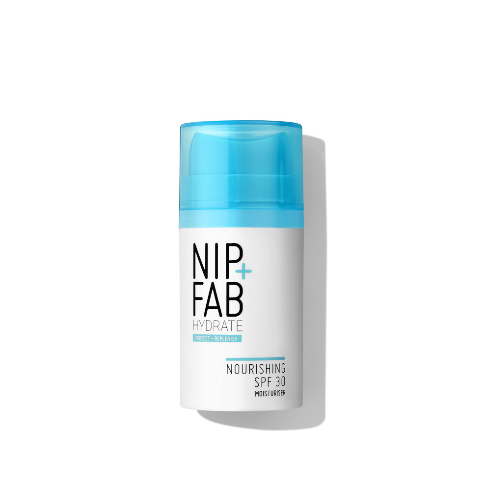 Nip+Fab SPF 30 Moisturiser Hydrate Nourishing | 50 ml | Dry + Textured Skin | Maximum Hydration and Protection | UVA + UVB Protection | SPF Face Skin