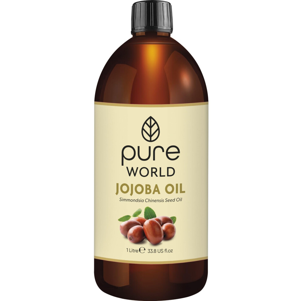 Pure World Natural Jojoba Oil? Jojoba Oil, 1 Litre Jojoba Oil Cold Pressed 100% Pure And Undiluted