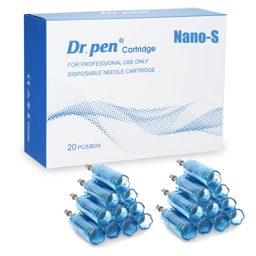 Bestauty Dr.pen M8s Cartridges Nano-S, 20Pcs Dr.pen Cartridges For Microneedling Pen M8s/A8s/A9 Model, Authentic Disposable Microneedling Cartridges (Nano-S,