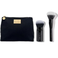 LAURA GELLER NEW YORK Corduroy Makeup Bag + 2pc Blending Beauties Brush Set
