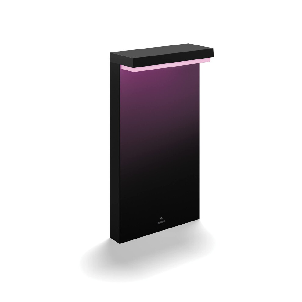 Philips Hue Nyro & Colour Ambiance Led Smart Outdoor Pedestal, Compatible With Alexa, Google Assistant And Apple Homekit White/Black
