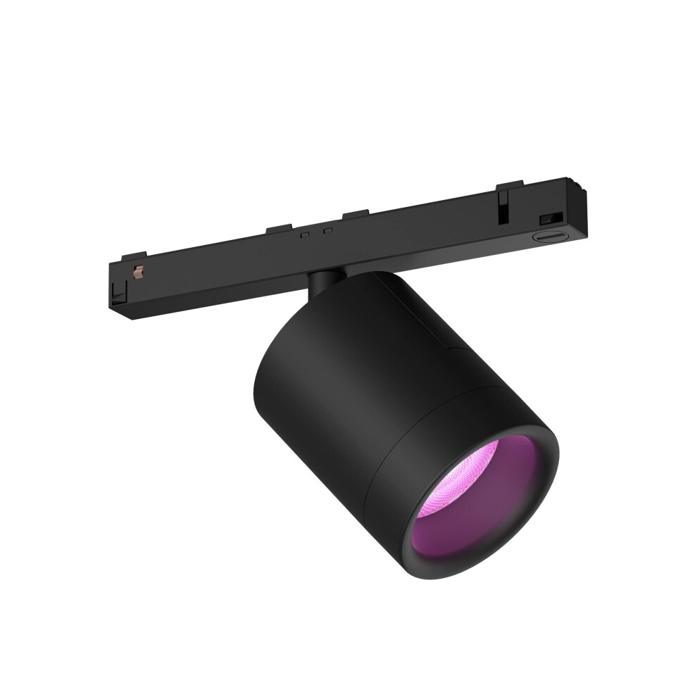Philips Hue Perifo White and Colour Ambiance Spotlight Extension [Black] Track Lighting for Smart Home Lights, Kitchen, Dining and Livingroom.