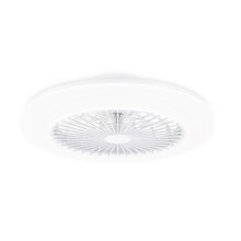 PHILIPS LED Round Flat Fan Light 25W+60W with Remote Control [25W+60W - White] for Indoor Home Lighting, Living Room, Study, Office, Bedroom