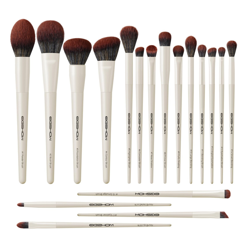 Eigshow Mua Pro Makeup Brush Set 18 Pcs Professional Brushes For Foundation Concealer Blush Eyebrow Gift Choice Fit For Professional Makeup