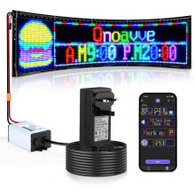 Double Row Programmable LED Sign, 31"x8" Flexible Huge Bright Advertising Led Display, 24V/2A Digital Scrolling Light Sign Custom Text Message Pattern