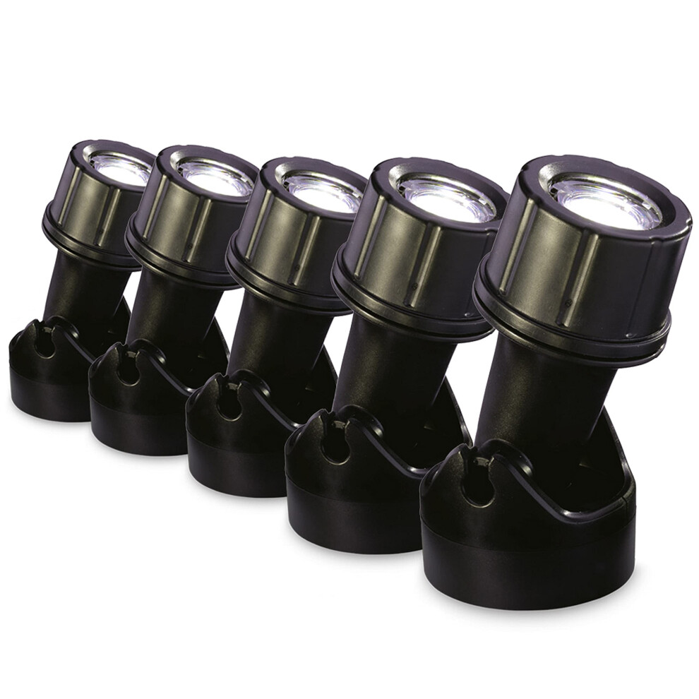 Blagdon Ultra Bright Economical LED Pond and Garden Lights, Fully Submersible, Waterproof, 1 Watt (5 Lights), with Transformer, Cables and Fixings,