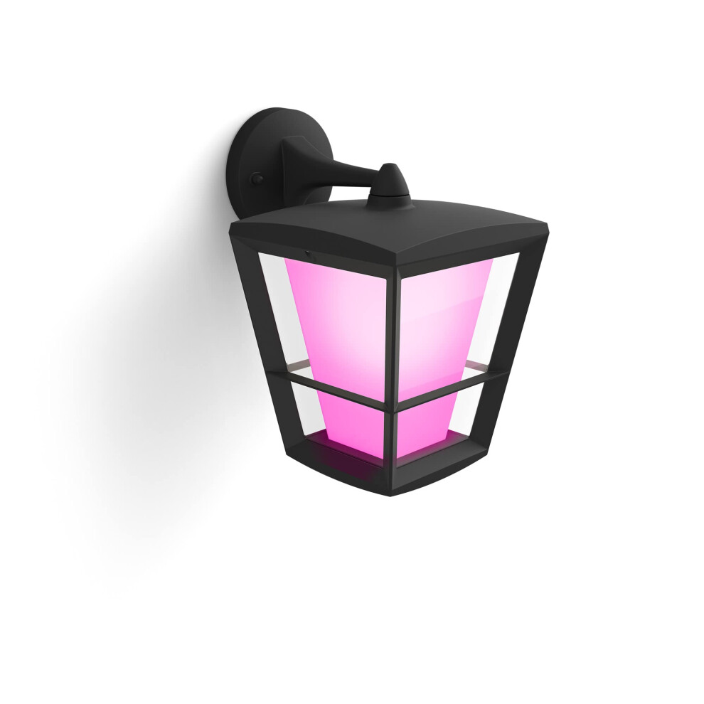 Philips Hue Econic And Colour Ambiance Led Smart Garden Wall [Down Lantern], Works With Alexa, Google Assistant And Apple Homekit White/Light