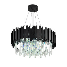 AHXIAOZN Luxury E14 Crystal Chandelier,2 in 1 Chandeliers Ceiling Light,Gold Ceiling Lights Living Room,Round Lampshades 3 Tiers K9 Crystals Pendant