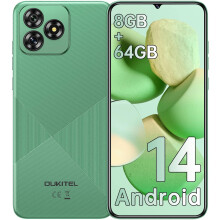 (Green) OUKITEL C53 Cell Phone Unlocked Waterdrop Screen 4300mAh Smartphone, 8GB 64GB/1TB