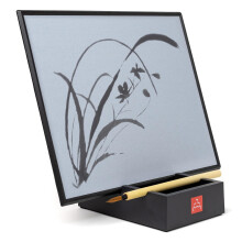 Buddha Board | Original 30x24x0,6 | Highly Absorbent Surface | Includes Board/Chalkboard, Waterproof Support and Bamboo Brush