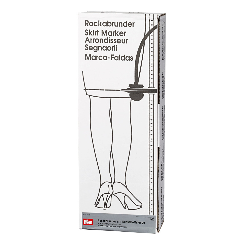 Prym Skirt Marker, White, 80 cm, mit Skala, grau, 1 St?ck