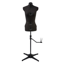 Sewing Online Adjustable Dressmakers Dummy, in Black Fabric with Hem Marker, Dress Form Size 10 to 16 - Pin, Measure, Fit and Display your Clothes on