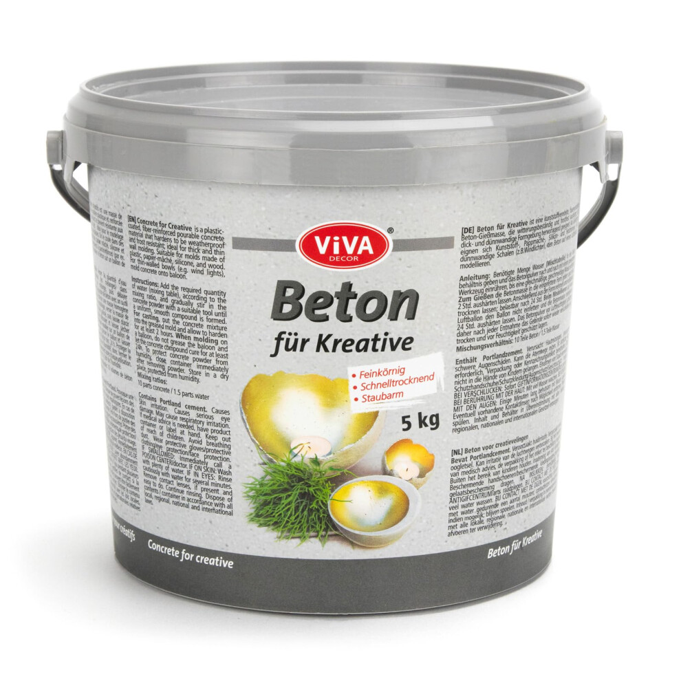 Viva Decor Vd940400099 Concrete For Creatives, Grey, 5 Kg 5051220079753