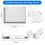 Drawing Board Set A3 Drafting Table Multifunctional College School Ergonomic Drawing Board Tool Set with 2 Parallel Motion Rulers and 2 Adjustable 3