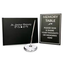 Funeral Memory Book | Condolence Book | Memorial Guest Book | Guest Book for Funeral Hardcover | Guestbook for Celebration of Life Memorial Service |