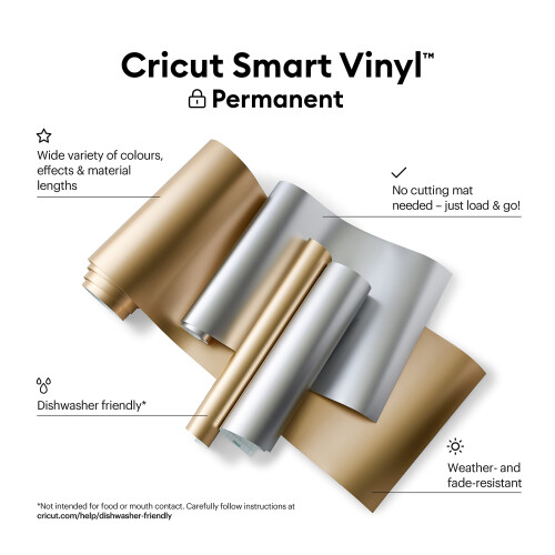 Cricut Smart Vinyl Matte Metallic ? Permanent (3.7 m) 1