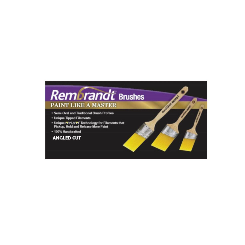 Arroworthy Rembrandt- 3Pk- Angled Cut Paint Brushes (6420) Boxset Contains: 1.5",2",2.5" 5051220081053
