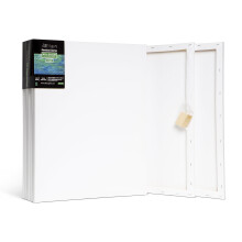 Elan Stretched Canvases 40x50 CM, 6-Pack Art Canvases for Painting 280 GSM, Triple Primed Stretched Canvas for Painting, Blank Canvas 40x50 CM