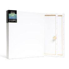 Elan Stretched Canvases 50x60 CM, 6-Pack Canvases for Painting, Painting Canvas Bulk, Stretched Canvas for Adults Blank Canvas for Painting, Painting