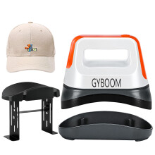 Hat Press Mini Heat Press,6.3"x3.3" Press Heat Machine with Curved Ceramic-Coated Heat Plate,3 Kinds of Heating Settings Temperature Control and