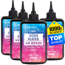 JDiction UV Resin, 1000g High Gloss Clear Solar Cure Glue Hard UV Resin Kit for Jewelry Making, Casting, Coating & DIY Crafts