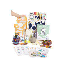 Pott'd at Home Pottery Kit for Adults. Air Dry Clay Kit for Beginners. Craft Kit for Adults Includes: Air-Dry Clay for Adults, Tools, Paints, Brushes,