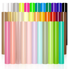 VINYL FROG Heat Transfer Vinyl Bundle 35 Colors HTV Vinyl Sheets 12" x 10" Iron on Vinyl Multicolor Heat Press Vinyl for DIY T-Shirts Fabrics