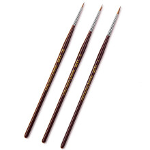 Kolinsky Sable Fine Detail Paint Brushes - 3pcs Detail Paint Brushes for Acrylic Watercor, Small Miniature Paint Brush Set Use for Warhammer,Mini