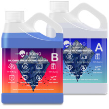 BBDINO Silicone Mould Making Kit, 30A Liquid Silicone for Mould Making 38.8 OZ, Quick Cure Mould Making Silicone Rubber, 1:1 Ideal for Casting Resins