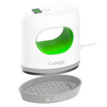 Calogy Super Mini Heat Press, 4 Temp Settings Heat Presser Max 210? with LED Display Auto Shut-Off Mini Precision Heat Iron for Shoes, Caps, Bags,