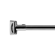 Croydex Stainless Steel Premium Extendable Telescopic Curved Rod, 1080 - 1850mm