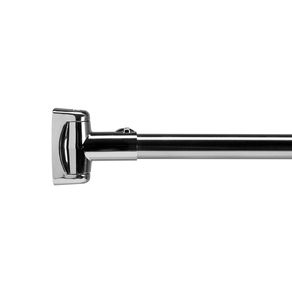 Croydex Stainless Steel Premium Extendable Telescopic Curved Rod, 1080 - 1850mm